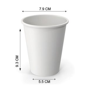 كوب ورقي 8 اونز دبل (طبقتين)