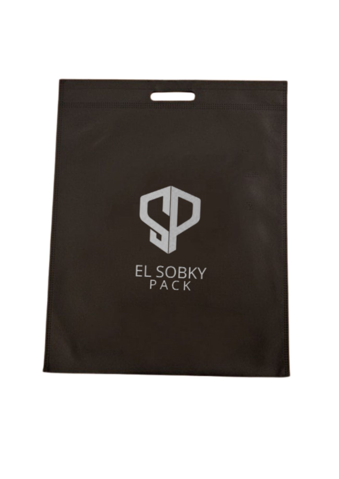 شنطه قماش مقاس 40*50 ( يد كلوه + سوفليه 1 لون ) مطبوعه بلوجو العميل